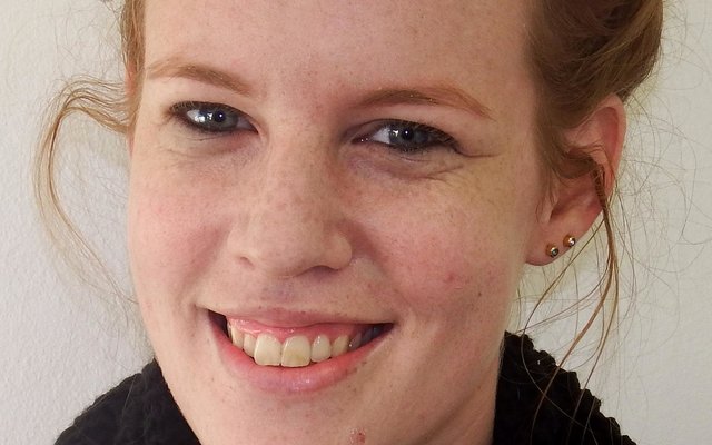  Bianca de Coning tydens haar onlangse besoek aan Gansbaai